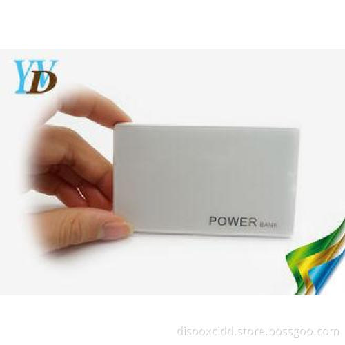 White Smartphones Mobile Charger Slim Power Bank 2200mAh Ba